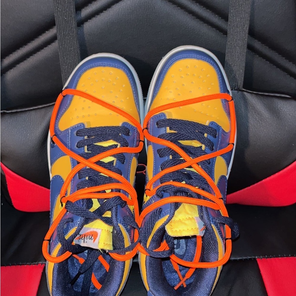 COPY - off white university gold nike dunk lows.